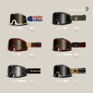 ride barstow goggles legend og classic by 100%