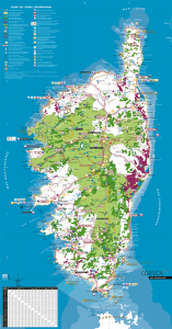 corsica cartina map