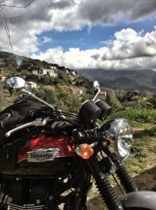 corsica in moto motoreetto route sartene