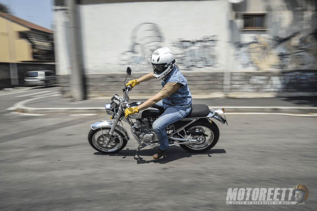 prova borile 300 cafè racer motoreetto riding