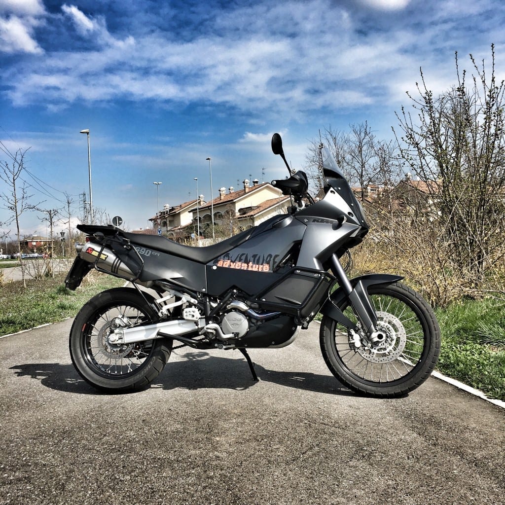 KTM 990 adventure primo giorno con motoreetto