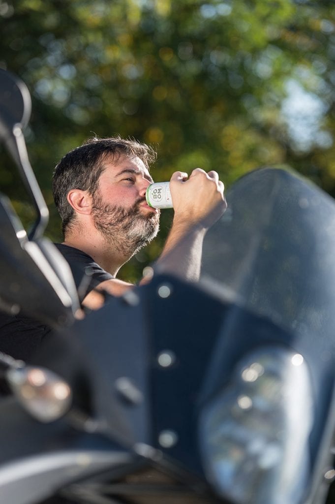 NaturalBOOM motoreetto drink naturlige boom i sine rejser