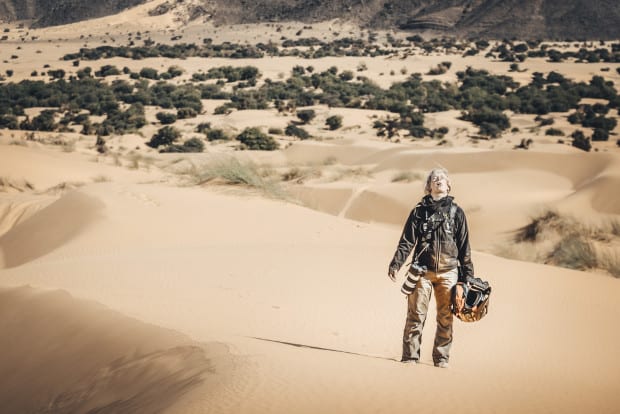 Desert kornizë kamera nga filmi i bruesecke Bastian