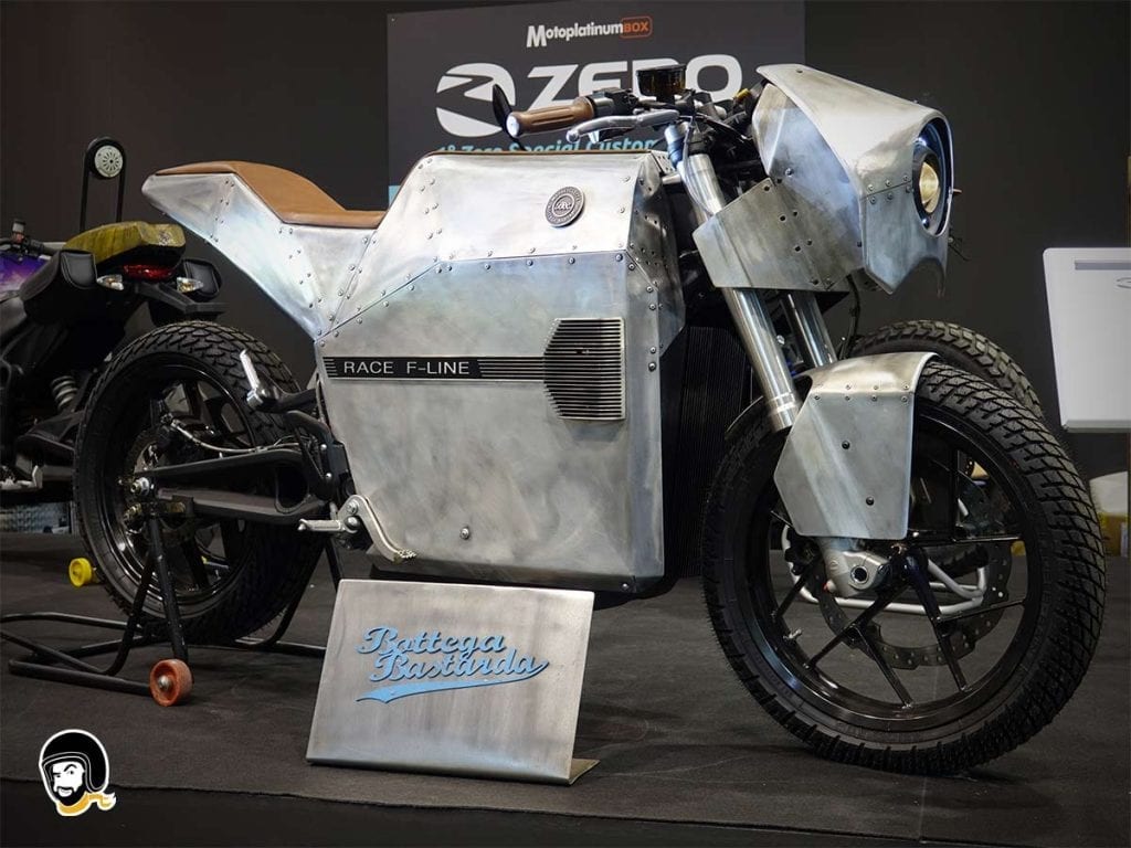 electric motorcycles contest custom verona zero bottega bastarda ecozero