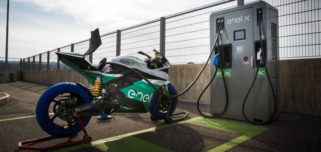 Motoe fim Enel energjik intervistë motoreetto Video meda capirossi Barclay bikes elektrike