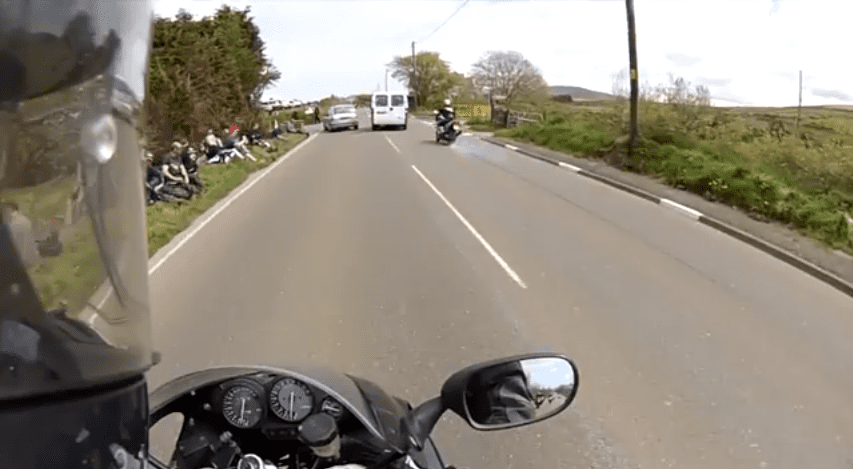 near accident at isle of man