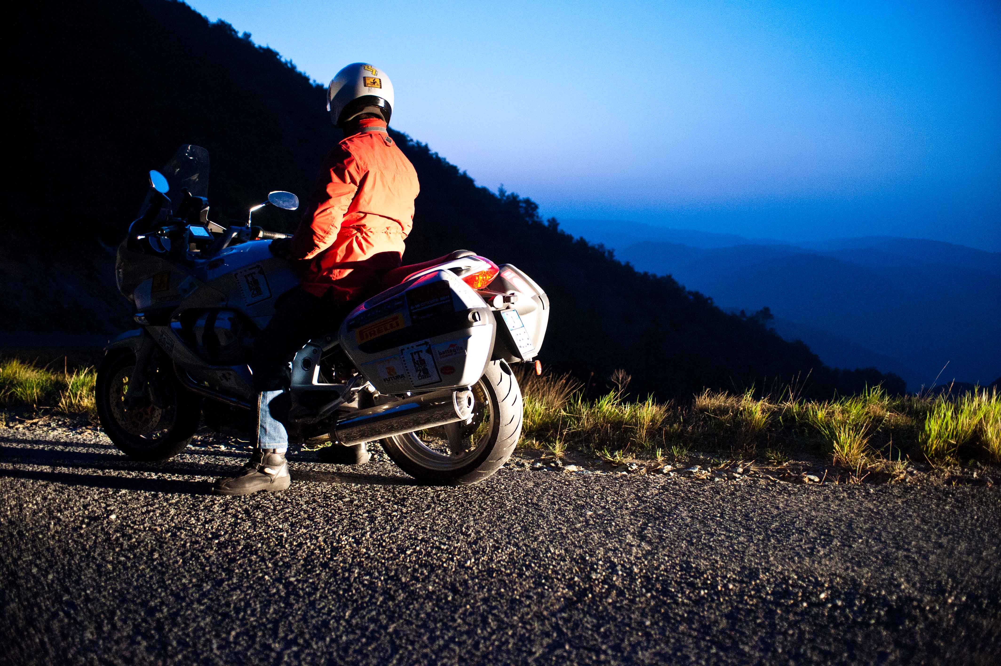 70 hour non-stop tour of Italian motorcycle Guzzi