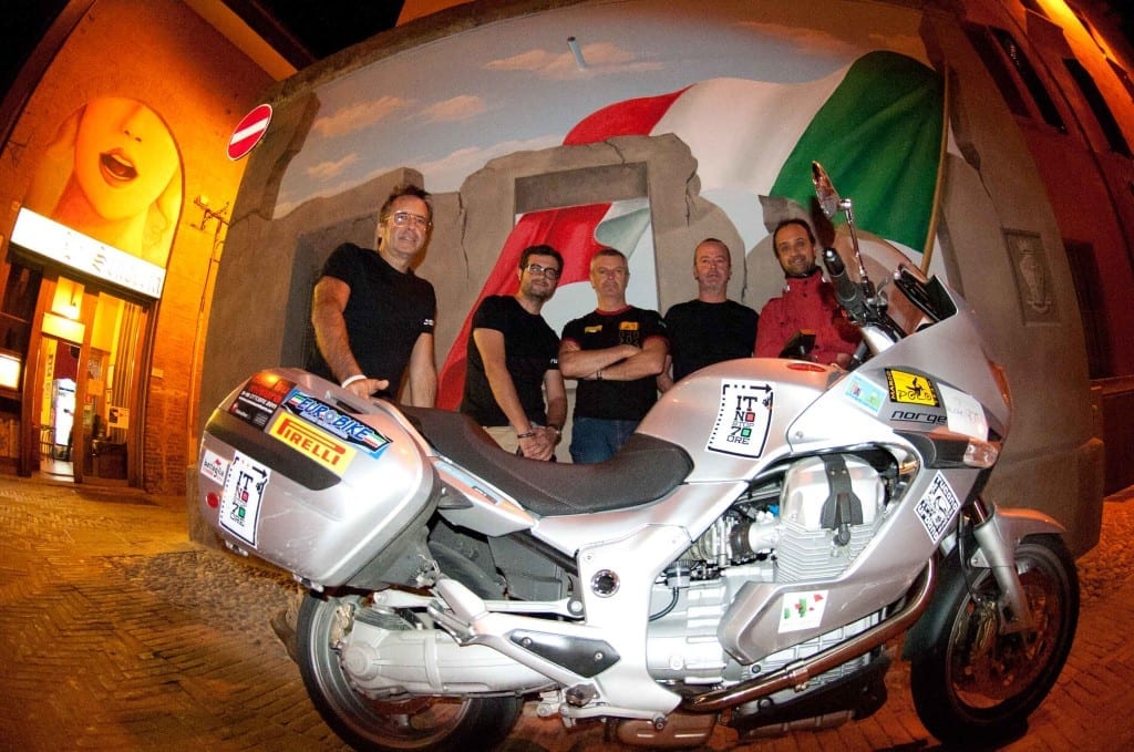 Tour of Italy no stop in 70 hours moto guzzi 2