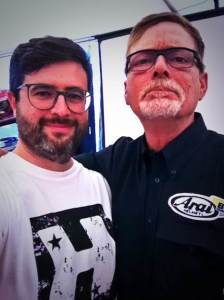 Arai motoreetto and john the rammer misano selfies