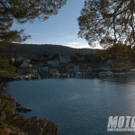 Rovenska havnen slør Losinj kroatien Cres motorcykel tur