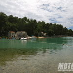 la playa para acampar Cres Baldarin