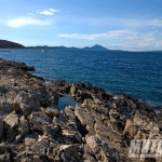 Kroatien havet sommer motorcykel tur Rovenska losinj