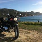 corsica in motion motoreetto tizzano triumph bonneville