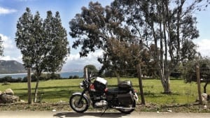 Corsica in beweging motoreetto Porto pollo triomf Bonneville