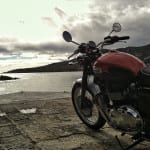 korsika i motion motoreetto Sagone bonneville triumf