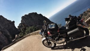 Corsica motorfiets motoreetto Sega Bonneville