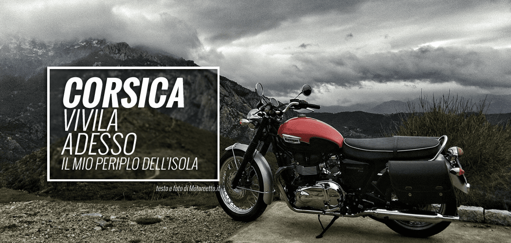 Córcega motoreetto vuelta a la isla con una Triumph Bonneville