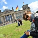 berlino reichstag in front of