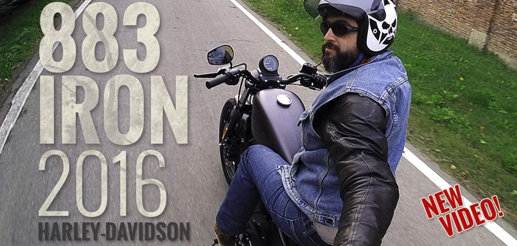 883 hierro de Harley-Davidson prueba de oclusión motoreetto prova de vídeo vlog