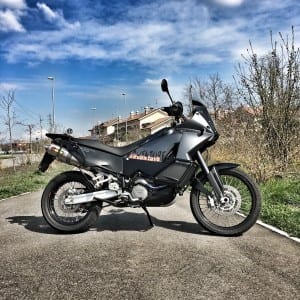 KTM 990 adventure primo giorno con motoreetto