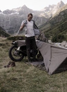 moto tenda bivouac exposed