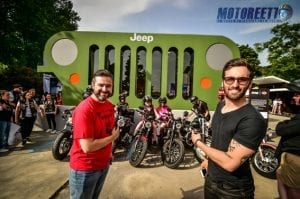 motoreetto y Alberto soiatti fotografiados por Max Portorose invernadero para jeep Harley