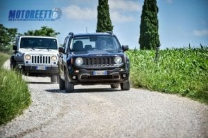 jeep renegade e wrangler su sterrato