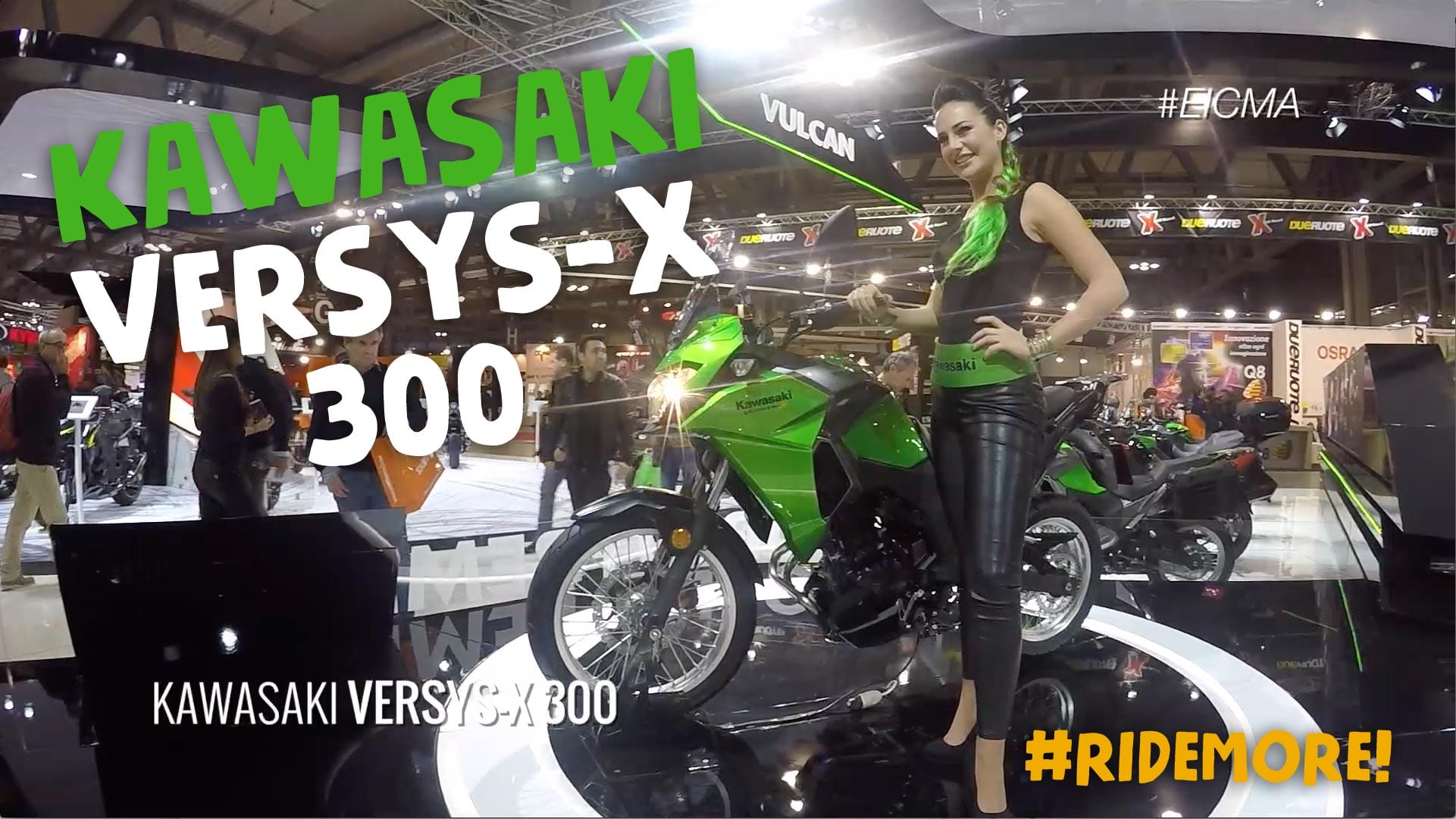 Kawasaki Versys x 300 motoreetto EICMA de vídeo