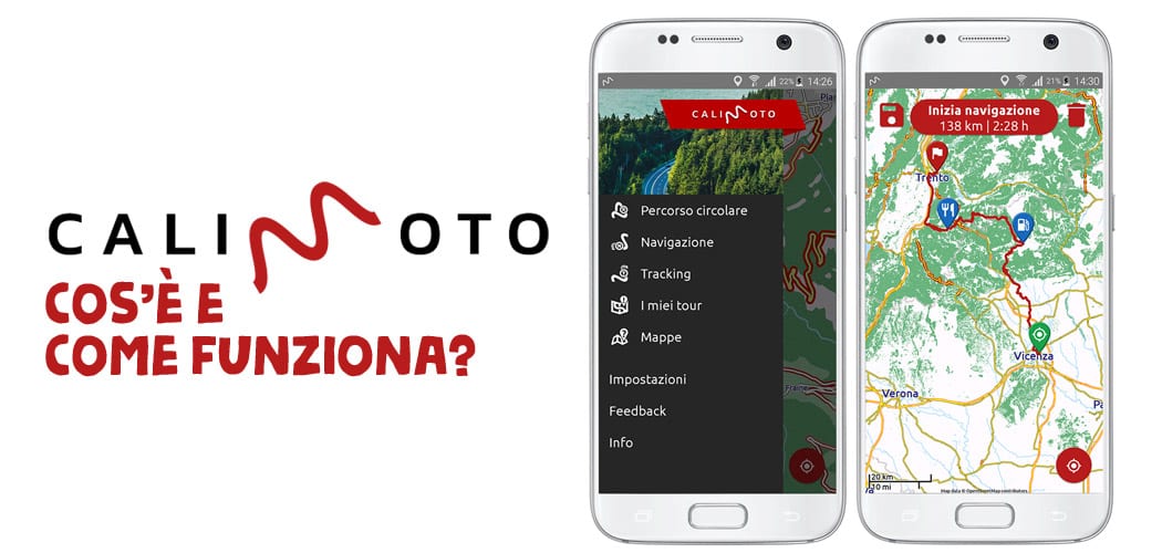 calimoto bike navigation app is how it works