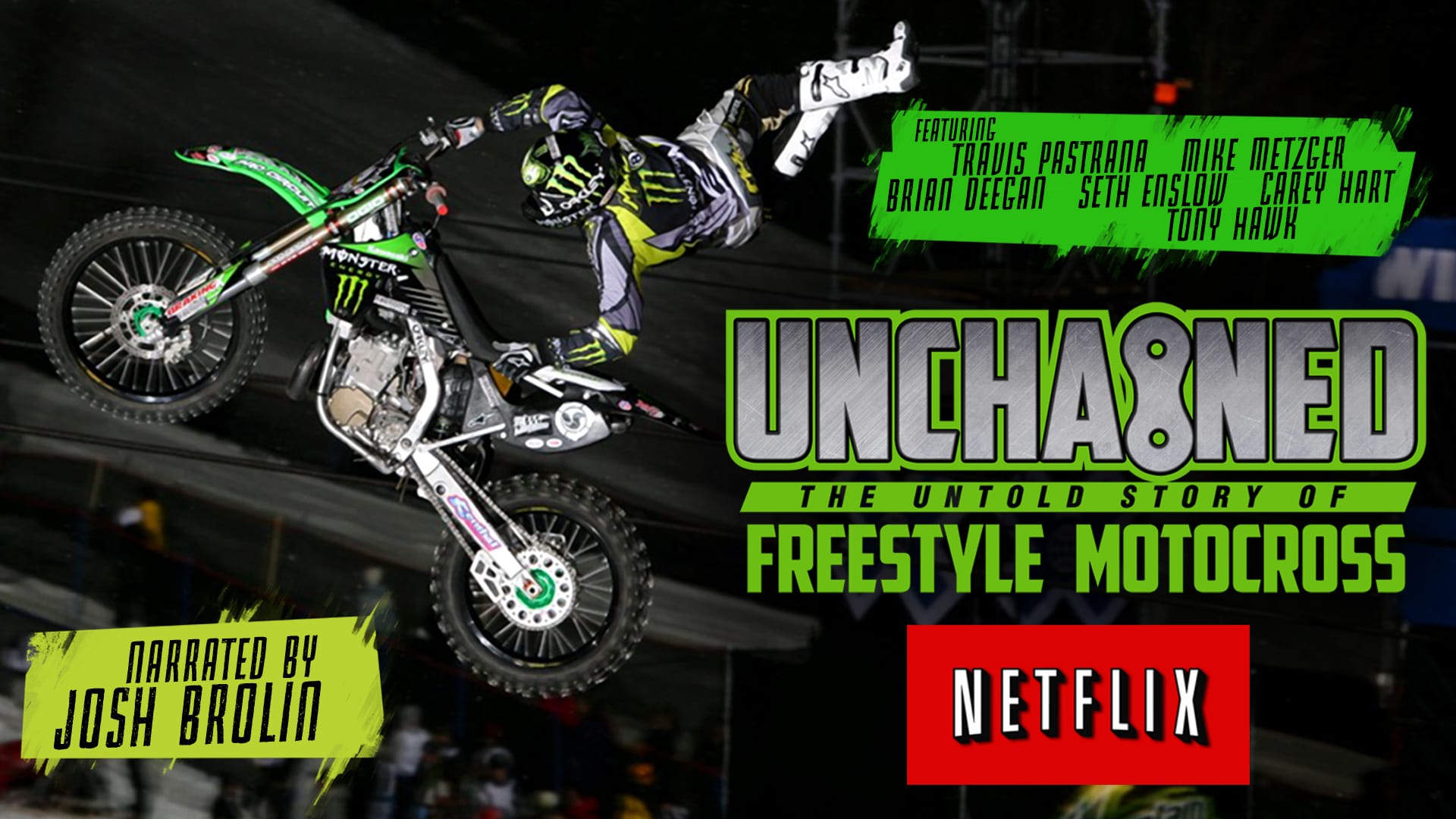 Unchained Freestyle MotoCross mbuluar dokumentar motoreetto