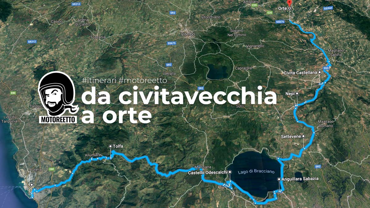 Civitavecchia ourt motorfiets reis Lazio Italië motoreetto