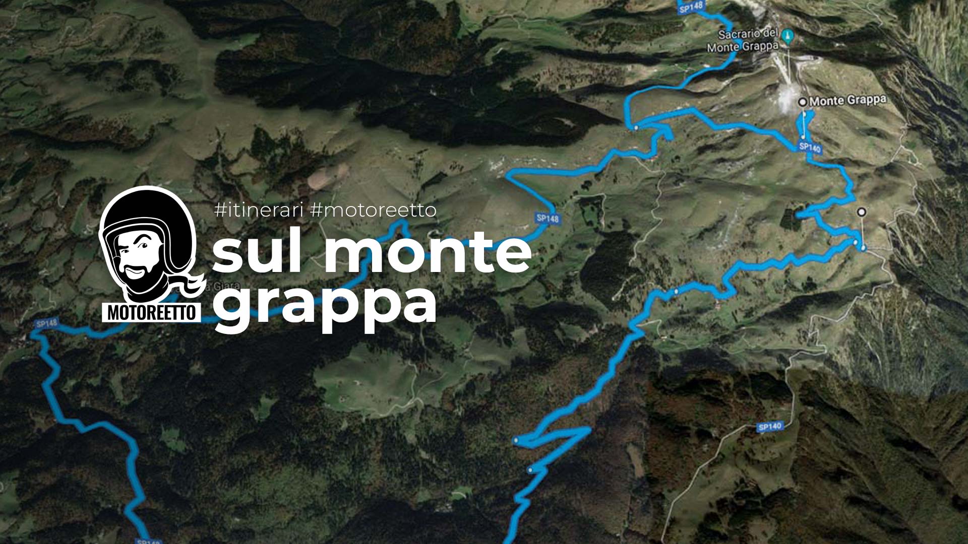 monte grappa itinerario moto di motoreetto