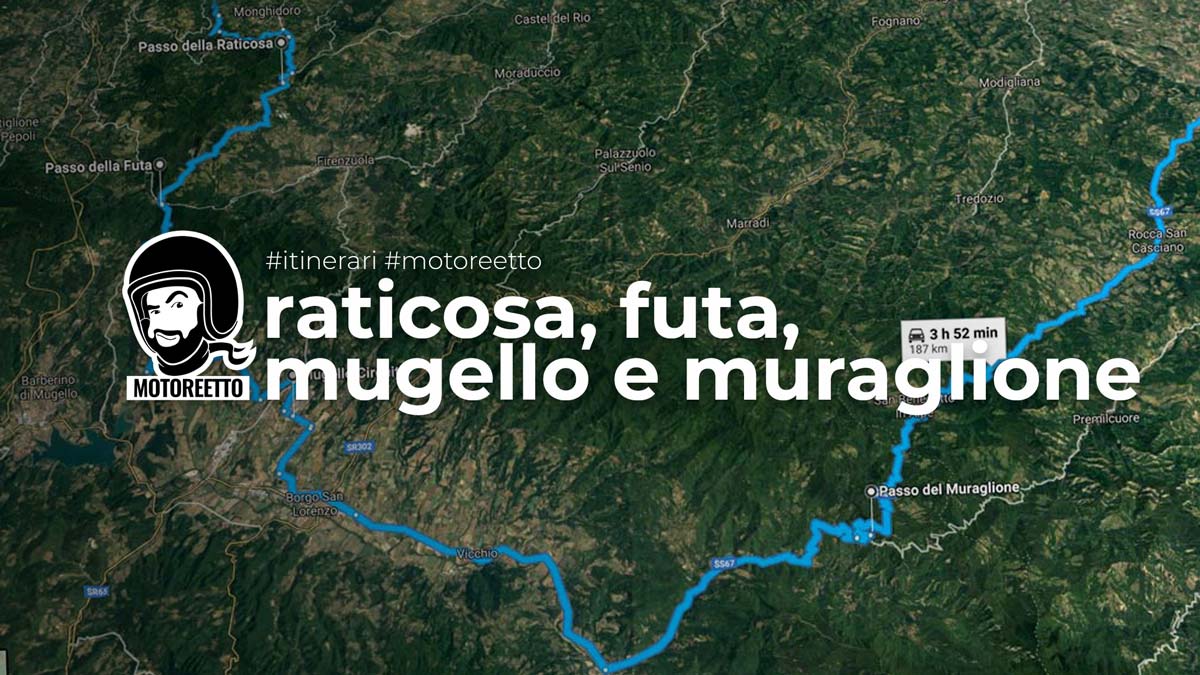 Raticosa futa Mugello masiva ruta pared moto Bolonia Forli de motoreetto