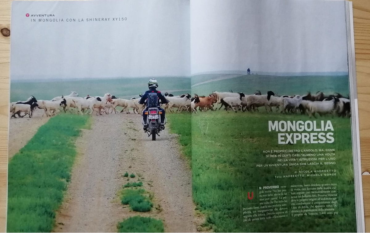 Mongolia in motion opening service nicola Andreetto motoreetto March 2020
