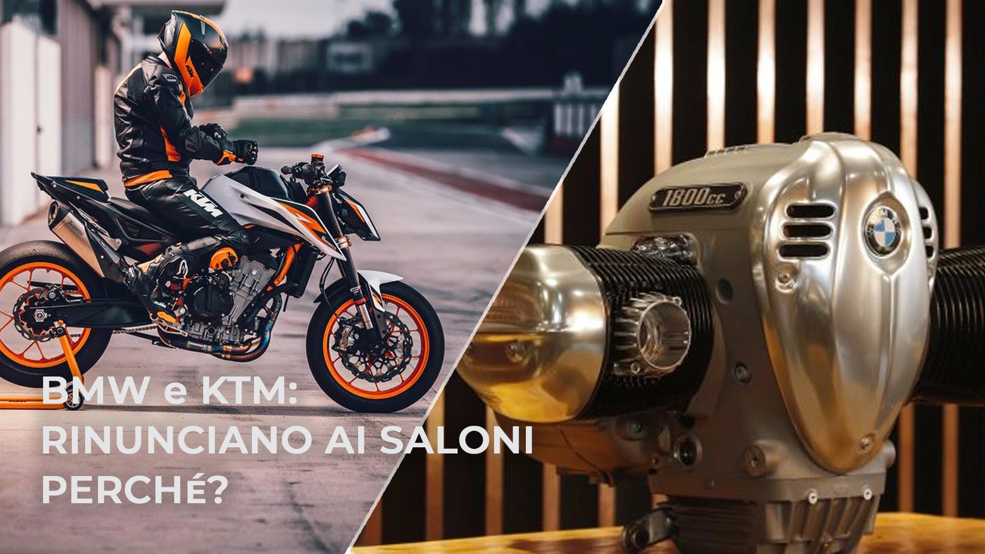 fordi BMW og KTM opgav saloner?