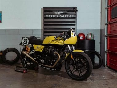 moto guzzi v7 fast endurance in moto con l'africa partecipa