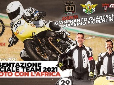 durim i shpejtë moto guzzi 2021 motoreetto presenta il team in moto con l'africa